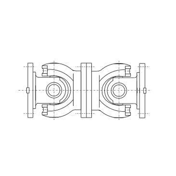 SWP C型（無伸縮短型）部分軸承座十字軸式萬向聯(lián)軸器